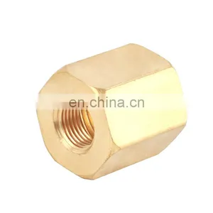 SNS BL Series Pneumatic Brass Fitting Connector Long Hex Coupling Nut thumbnail-1