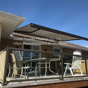 High-end Outdoor Aluminium Awning Garden Cover With LED Light Full Cassette Retractable Awning thumbnail-1