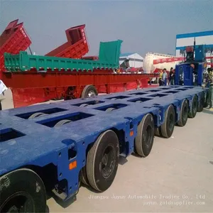 Heavy Duty Low Platform Crawling All Over the Ground Wire Axle Semi-trailer thumbnail-1
