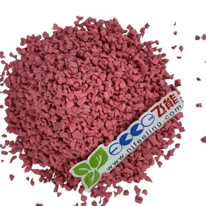 Non-slip Running Track Durable Red Color EPDM Rubber Granules Sports Surface thumbnail-1