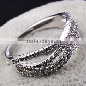 Newest Trend Cubic Zirconia Fine CZ Stones Wholesale Jewelry Setting Wedding Ring thumbnail-5