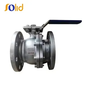 DIN Flange Type Stainless Steel Valves 2pc Floating Type Ball Valve thumbnail-1