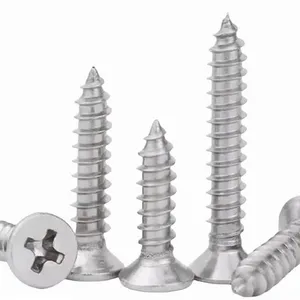 Pan Head Screw Wood Cross Self-Tapping Screw Phillips Full Thread Stainless Steel Self Tapping Screws for Metal thumbnail-3