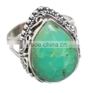 CHRYSOPRESE RING ,WHOLESALE SILVER JEWELRY,SILVER EXPORTER,SILVER JEWELRY FROM INDIA thumbnail-1