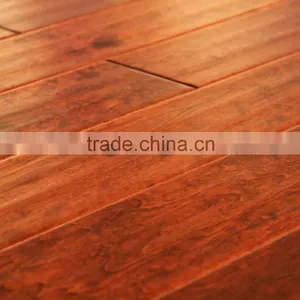 Handscraped Multilayer Poplar Engineered Wood Flooring Hot Sale in China thumbnail-1