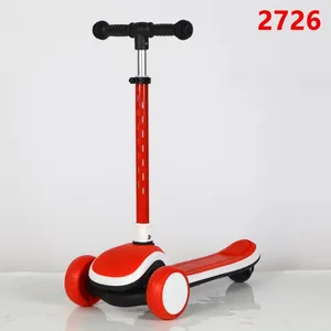 Children's Scooters Children's 3-wheel Music Glowing Folding Toys, Outdoor Sliding Sports, Boys and Girls Kids Kick thumbnail-1