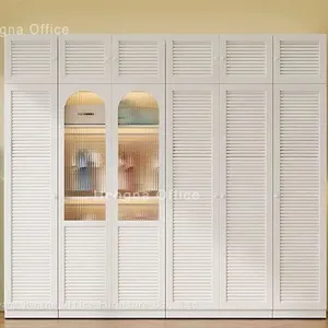 French Style Steel Wardrobe 0.6mm Cold-Rolled Steel — Narrow Single Door Closet for Small Bedroom thumbnail-3