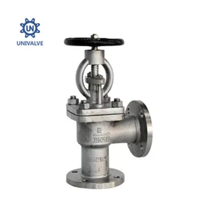 Marine Stainless Steel Flanged Stop Valve B/BS Angle Type With Certificates From Major Classification Societies thumbnail-1