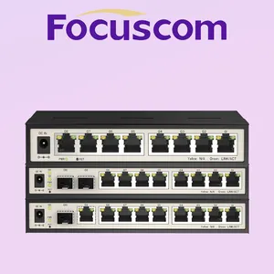 Industrial Smart Managed Gigabit Switch 8-Port Full Gigabit PoE/Non-PoE L2 Managed Ethernet Switch for Security and Automation Focuscom S2000 Series thumbnail-2
