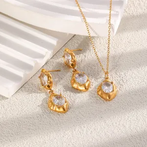 Stainless Steel Necklace 18K Gold Plated IP Coating 40cm Fashion Jewelry Wholesale Low MOQ Vendor thumbnail-4