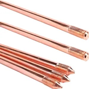 Copper Ground Rod 4m Length for Deep Grounding and High Soil Resistance Areas thumbnail-2