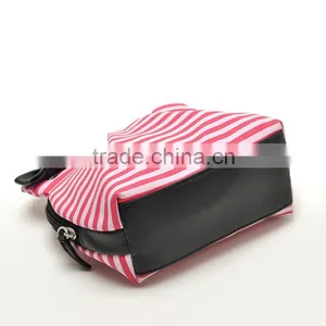 Stock Design Stripe Fringe Lovely Ears Bag Pouch Makeup Cosmetic Bag for Lady Vanity Case 70g thumbnail-2