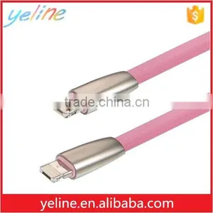 2016 Popular Stainless Steel One Side Mic Usb One Side for Iphpne Data Cable for Oppo R9/N1/A53 thumbnail-4