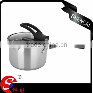 Capsuled Bottom Cookware Aluminium Cooking Pots Stainless Steel Stock Pots for Cooking thumbnail-1