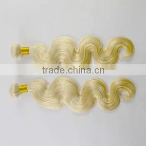 100% Human Hair 613 Color Blonde Human Hair Weave thumbnail-2