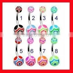 Fashion Piercing Body Jewelry Acrylic Navel Ring thumbnail-1