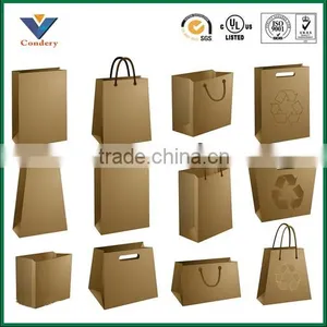 Custom High Level Paper Gift Bag Shopping Brown Paper Bag Hand Bag thumbnail-1