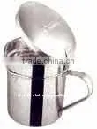 Stainless Steel Oil Container and Strainer thumbnail-1