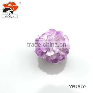 2015 Popular Hot Sell Cheap Fabric Purple Flower Ring Wholesale thumbnail-1