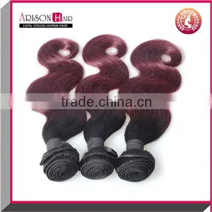 Grade 7A Brazilian Human Hair Estension Body Wave 1b/99j Unprocessed Brazilian Virgin Hair Weave thumbnail-3