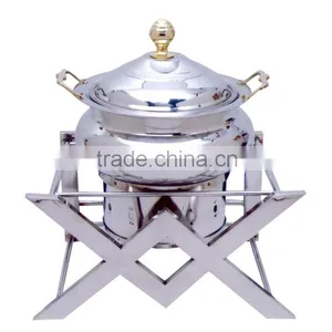 Steel Cheffing Dish, Wedding & Party Utensils, Food Serving Dish, Hot Keeping Dish, Catering Item, Hotel & Restaurant Utensils thumbnail-1