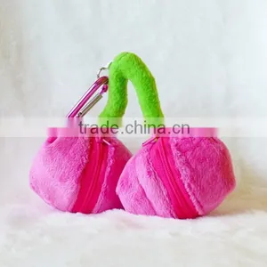 Plush Fruit Cherry Shape Coin Purse/Plush Toy Cerry Purse/Plush Promotional Coin Purse thumbnail-2