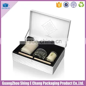 Wholesale Rectangle Shape Custom Design Cardboard Print Candle Gift Box With Insert Holder thumbnail-1