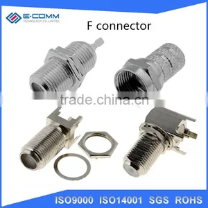 Coaxial Cable RG6 Compression F Plug Connector, Coaxial Cable Connector With Cheap Price thumbnail-1