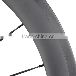 China Suppliers OEM 700C Carbon Clincher Tubeless Ready 25mm Width Road Rims Road Bike Wheels thumbnail-2
