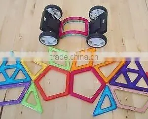 Magkiss Magformers Compatible Variety Set With Wheels Pentagons & More Building Toy thumbnail-2