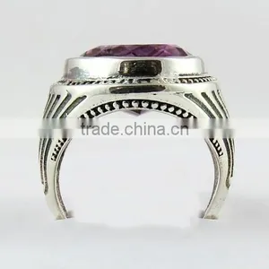 Auethysra Of Beauty Amt Ring, Oxidized Silver Jewellery, Fine Silver Jewellery thumbnail-6