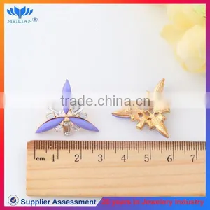 Fashion Light Purple Star Shaped Resin Stud Earrings for Women thumbnail-3