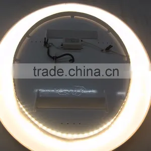 Wall Mounted LED Lighted Frameless Bathroom Oval Mirror thumbnail-4