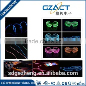 Factory Price LED Shutter Party Glasses Flashing el Wire Sunglasses Fast Blink Constant on el Glasses for Wholesale thumbnail-1