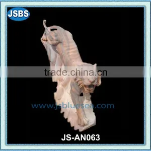 Hand Carved Stone Tiger Garden Statues thumbnail-1