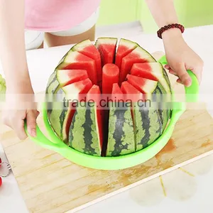 Fruit Tools 12 Slices Stainless Steel Melon Slicers Watermelon Cutter thumbnail-1