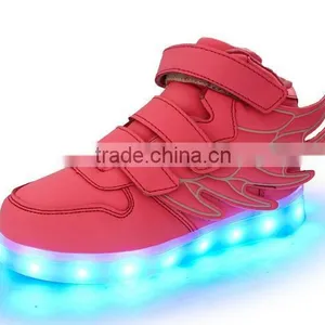 Kids Girls Boys LED Light Sneakers Luminous Casual Flashing Usb Charger Led Shoes thumbnail-3