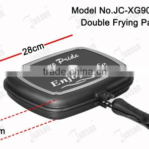 Junson 28cm Non-stick Double Frying Pan/Die Casting Frying Pan Double Sided thumbnail-2