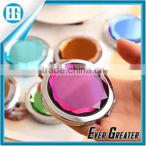 Small Round Metal Mirror Made in China Mirror Factory You Can Add Your Own Logo thumbnail-1