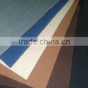 Shoe PU Leather With Flock Cow Powder on Surface thumbnail-1