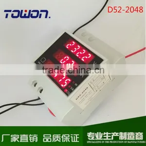 Din Rail LED AC 200-450V 0-100A Display Voltmeter Ammeter With Active and Reactive Power and Power Factor 5 in 1 Combo Meter thumbnail-6