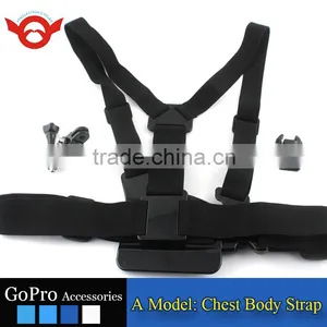 A Model:chest Body Stra Chest Belt for Gopro Hero 2/3/3+/4/4 Session, Gopro Accessories With 3-way Adjustment Base thumbnail-2