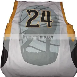 Custom Made Basketball Uniform With Own Logo and Rope thumbnail-3