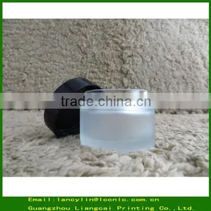 30g Clear Cosmetic Glass Jar With Goldern Cap, Glass Jar With Aluminium Cap Quality Choice thumbnail-1