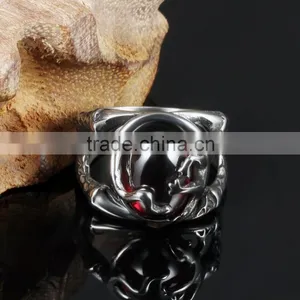 Latest Fashion Antique Stainless Steel Anchor Design Gey Men Ring thumbnail-3