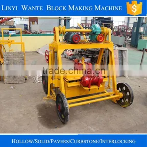 QT40-3b Mobile Hollow Cement Brick Block Making Machine Price Nepal Cement Brick Making Machine Price thumbnail-3