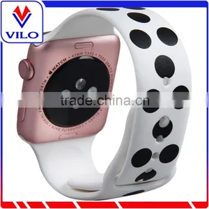 Customzied Pattern Silicone Wrist Strap Watch Band For Apple Watch Rubber Watch Strap thumbnail-6