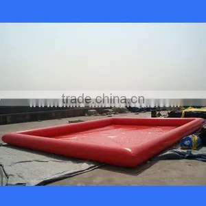 Pink Plastic Inflatable Swimming Pool, Largest Inflatable Pool thumbnail-1