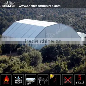 Used White PVC Fabric Polygon Tent for Warehouse thumbnail-1