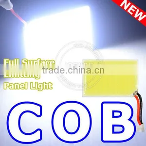 Newest COB Tech. Maximized Light Emitting Super Bright Flat 12V Auto LED Dome Light thumbnail-1